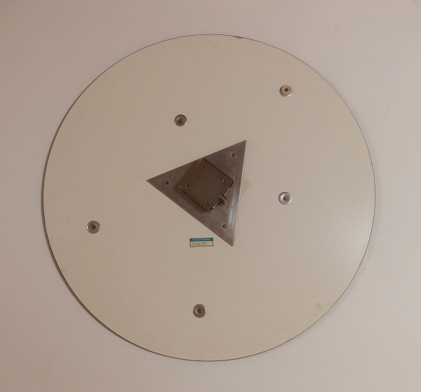 Galvorame round wall mirror,