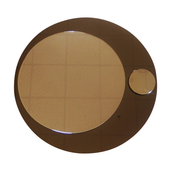 Galvorame round wall mirror,