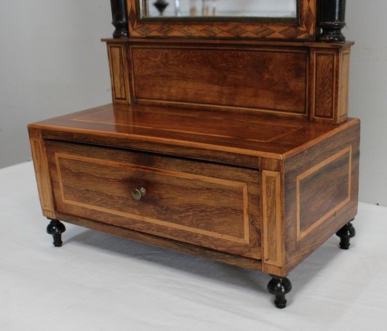  Psyché de Commode, en Amarante et Citronnier, époque Empire – Début XIXe 