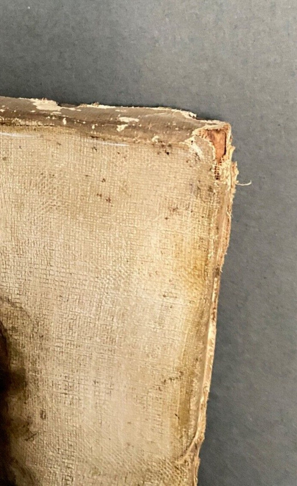 Öl auf Leinwand, Porträt eines jungen Mädchens aus dem 19. Jahrhundert