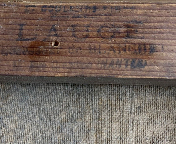 Öl auf Leinwand, Porträt eines jungen Mädchens aus dem 19. Jahrhundert