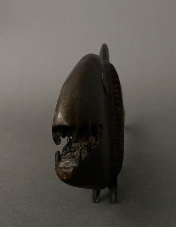 Bronzeskulptur Japan, die einen Karpfen darstellt Fisch XX.