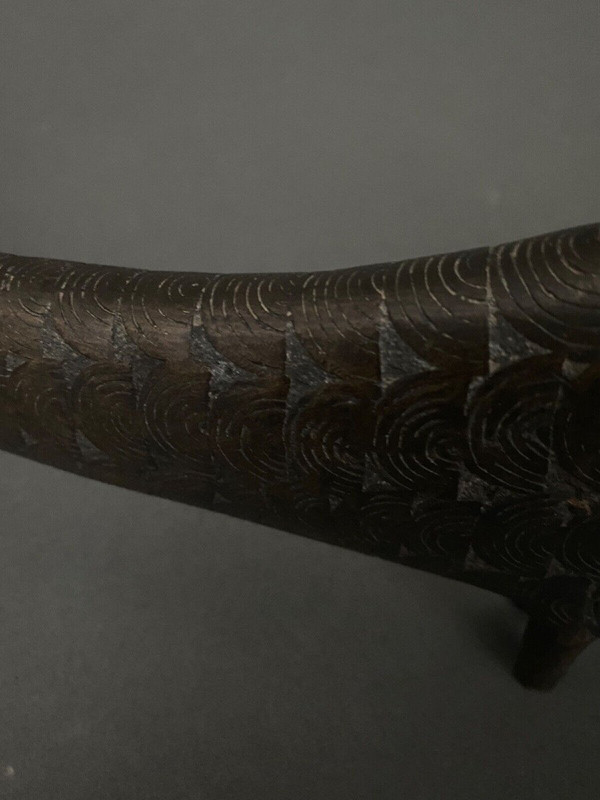 Bronzeskulptur Japan, die einen Karpfen darstellt Fisch XX.