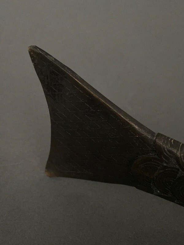 Bronzeskulptur Japan, die einen Karpfen darstellt Fisch XX.