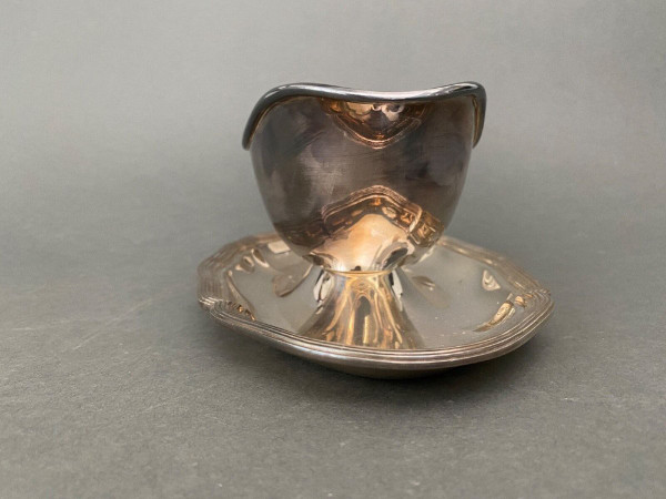 Christofle France silver-plated sauce boat, Gallia collection 20th century