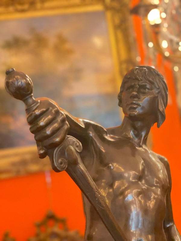Important Louis Moreau Bronze Sculpture “Alerta”