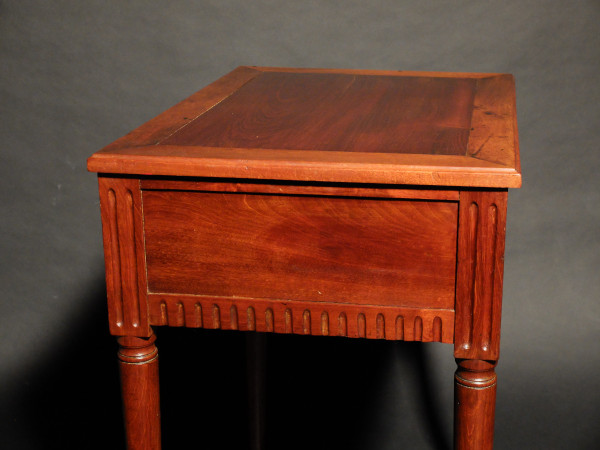 Louis XVI period mahogany writing table or side table