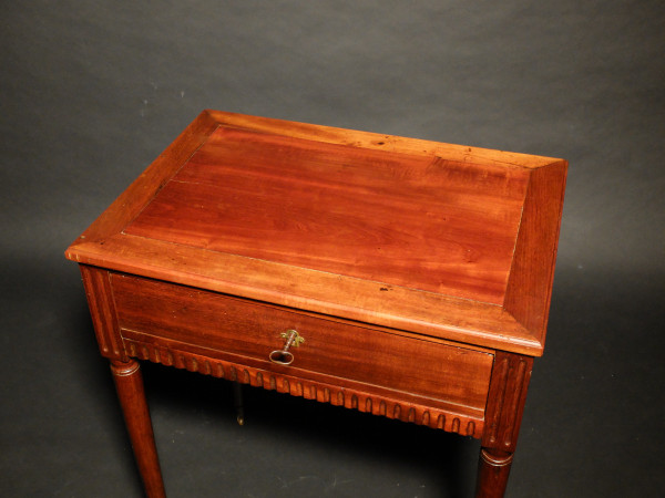 Louis XVI period mahogany writing table or side table