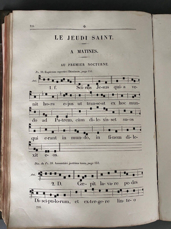 Buch Psalter Diözese Nantes J.-F. de Hercé Imp. Bourgine 1847