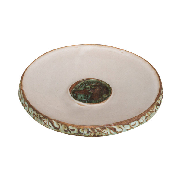 Gilbert Portanier Denise Ramamgno Vallauris coppa monogramma DR 1960