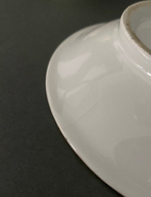 Tasse et sous-tasse en porcelaine de Paris époque Louis-Philippe