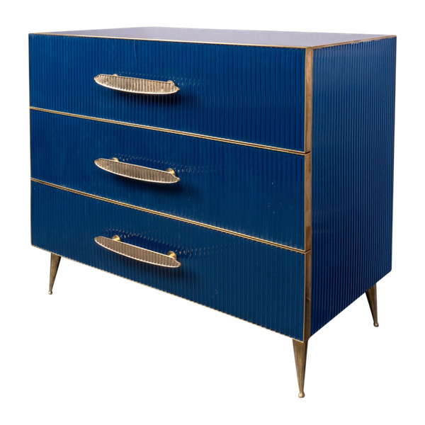 Petite commode bleue, XXe siècle 