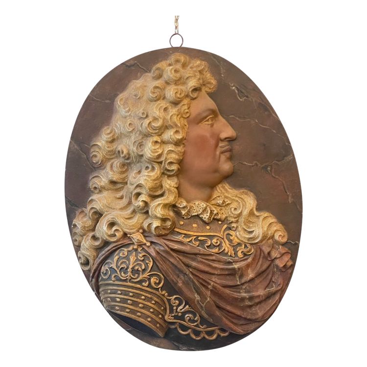 Important Medallion Representing Louis XIV