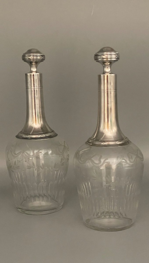 Pair De Carafe Louis XVI