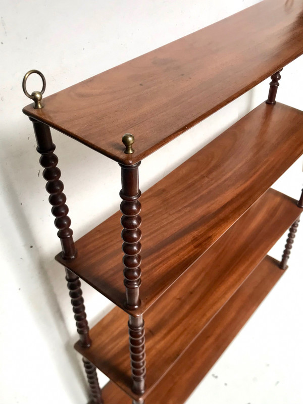 19th century mahogany bookcase shelf