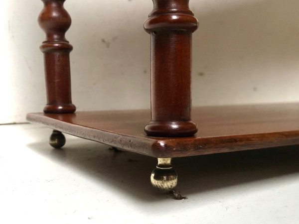 19th century mahogany bookcase shelf