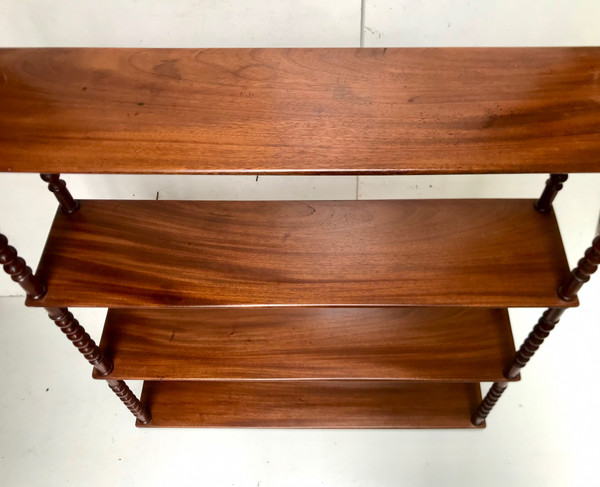 19th century mahogany bookcase shelf