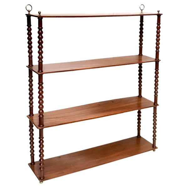 19th century mahogany bookcase shelf