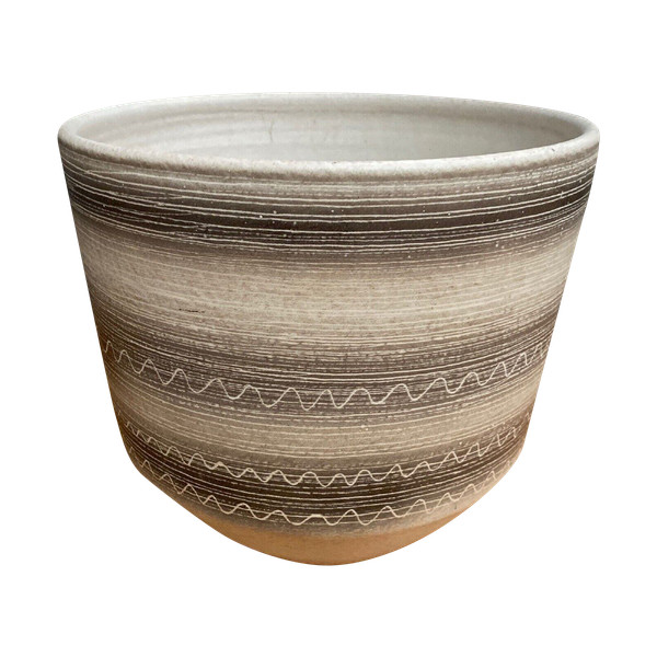 Large ceramic planter 1960 by Jean Austruy 20th century