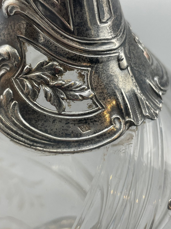 Louis XV Style Solid Silver Ewer Goldsmith Ravinet&companie