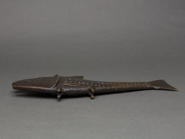 Carpe en bronze du Japon début XXe patine chocolatée