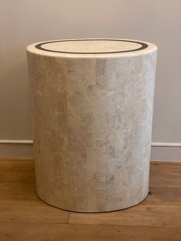 Maitland-smith Coral Stone Chest of Drawers 1980