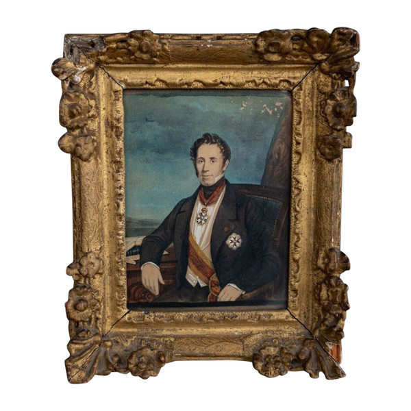 Portrait of a man in costume with Legion of Honor, Restoration period