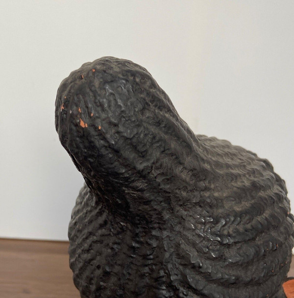 Scultura africaniste atelier femme à la chevelure 1940 di G. Bel