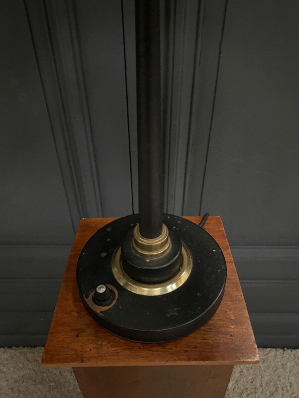 1960 lamp in black lacquered metal on shower base