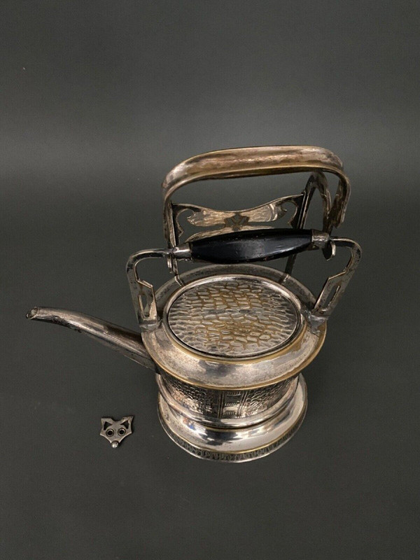 Silver plated samovar 1900 Art Nouveau Arts and Crafts GBN 20th century