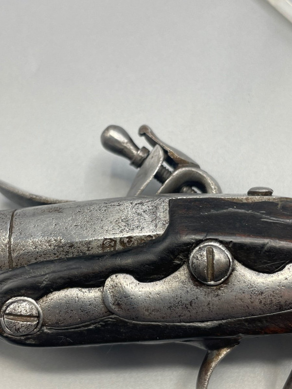 Pistola da viaggio d'epoca Luigi XV