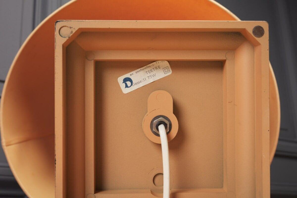 Coppia di lampade Tertre 1980 in resina con doppia patina