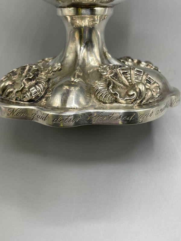 Austrian Louis XV Style Silver Vase Ma