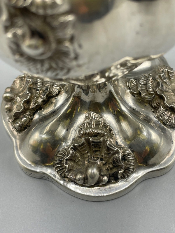 Austrian Louis XV Style Silver Vase Ma
