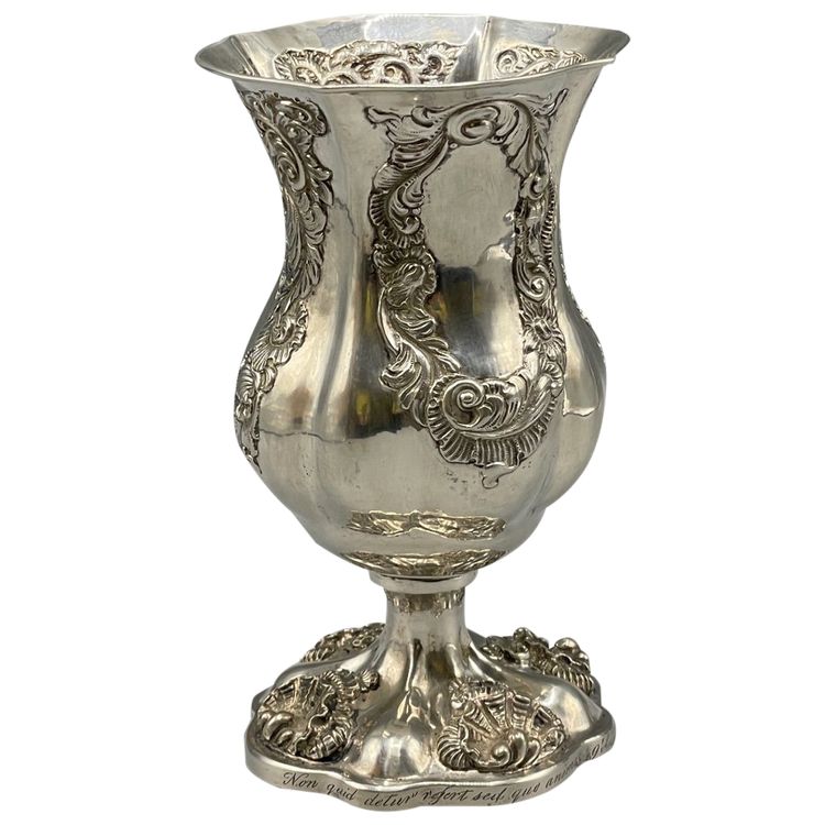 Austrian Louis XV Style Silver Vase Ma