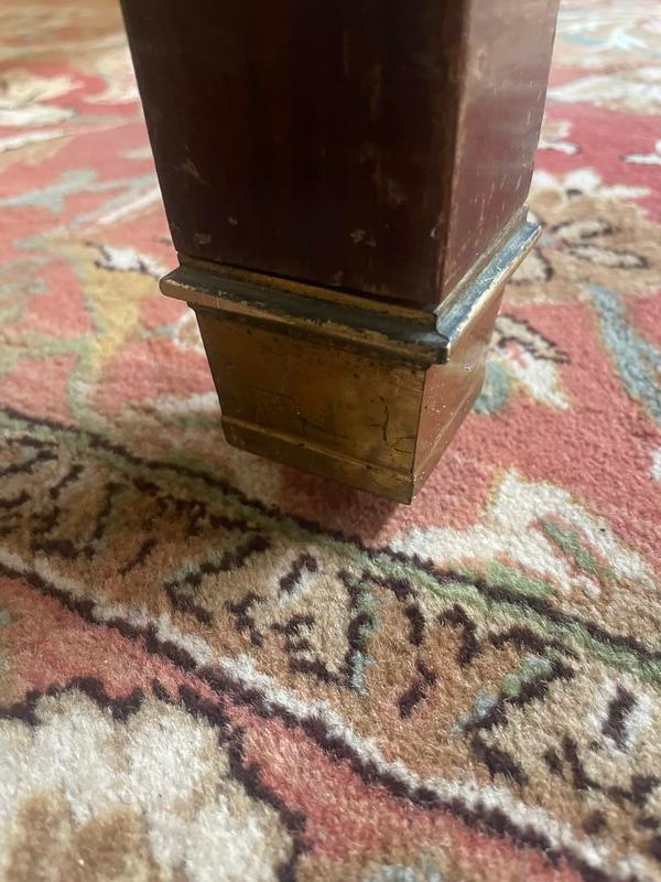 Table de ferme en acajou massif style Directoire 