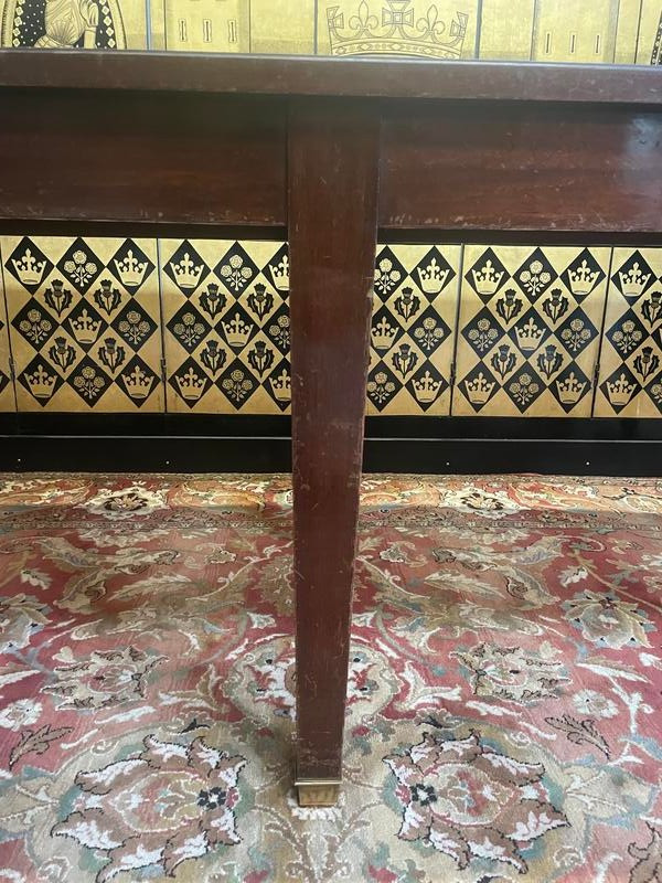 Table de ferme en acajou massif style Directoire 