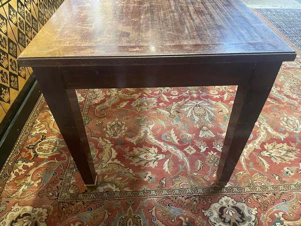 Table de ferme en acajou massif style Directoire 