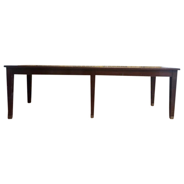 Table de ferme en acajou massif style Directoire 
