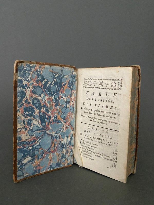 4 tomes Exposition Anatomique de la Structure du Corps Humain 1775