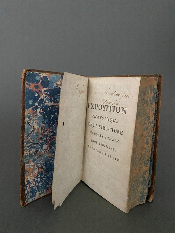 4 tomes Exposition Anatomique de la Structure du Corps Humain 1775