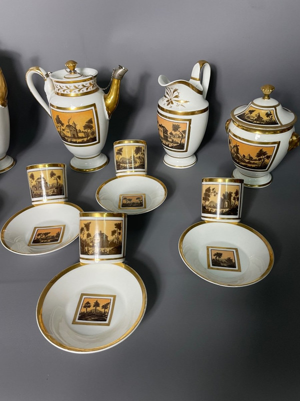 Empire Period Porcelain Coffee Service