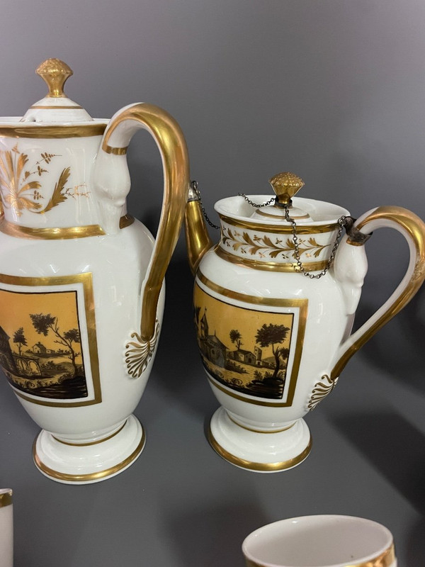 Empire Period Porcelain Coffee Service