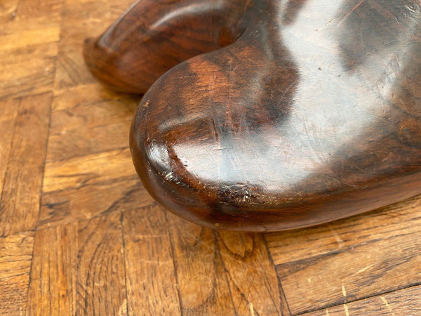 Sculpture en bois forme libre moderniste 1960