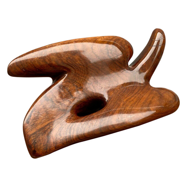 Sculpture en bois forme libre moderniste 1960