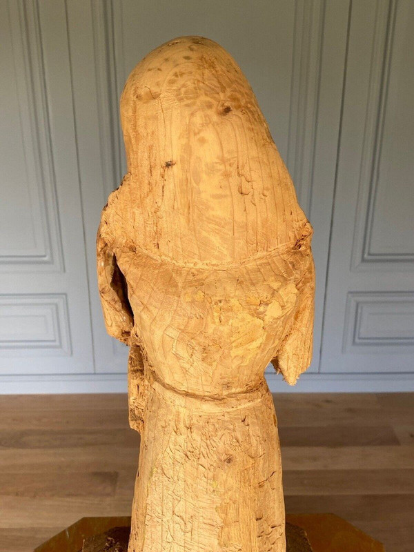 Madonna mit Kind holzgeschnitzt 1960 Künstleratelier XX.