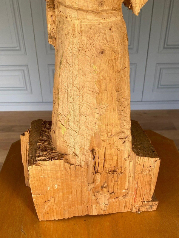 Madonna mit Kind holzgeschnitzt 1960 Künstleratelier XX.