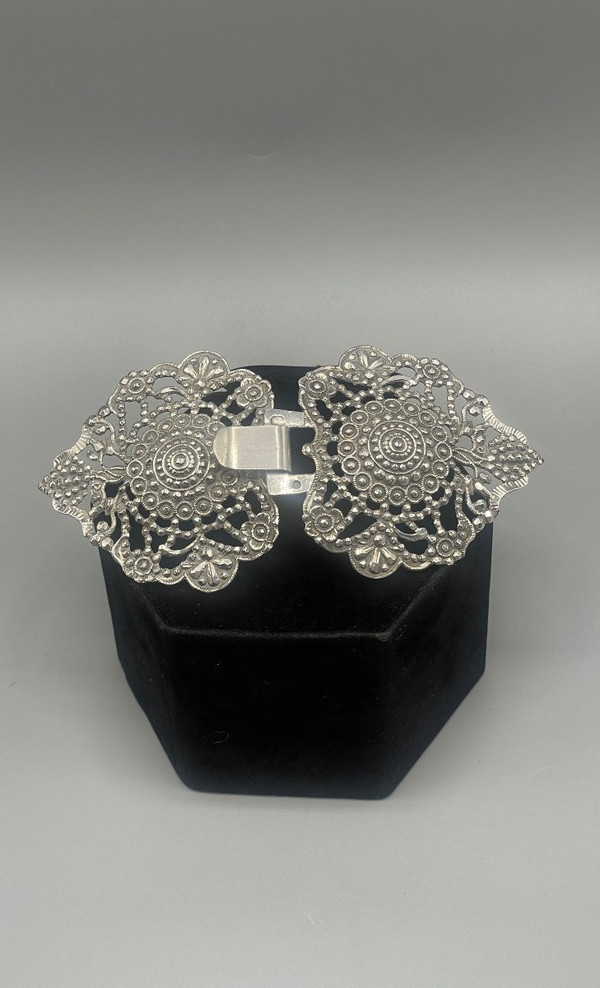 Boucles De Ceinture En Argent Massif