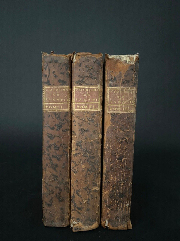11 Bände medizinische Bücher Osteologie Chirurgie Chemie Nosographien 1790