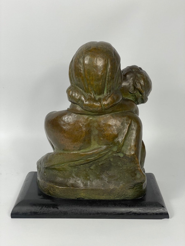 Art Deco sculpture "La Maternité" Ugo Cipriani